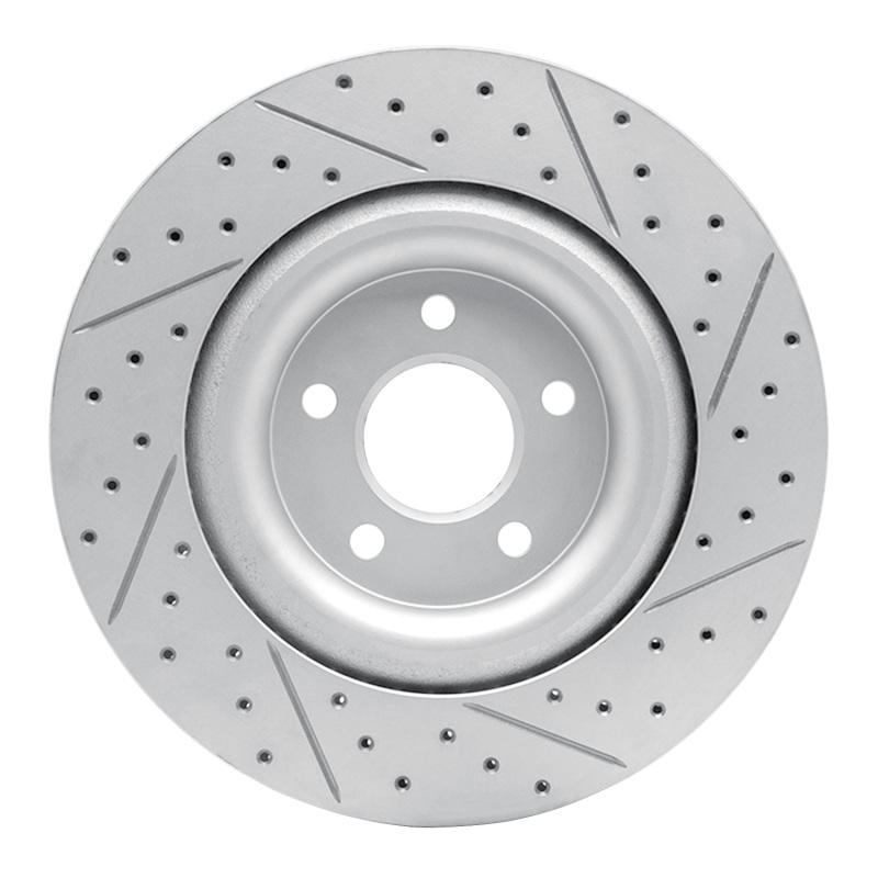 Jaguar XJ Brake Rotor (1) - Rear Left - DFC - Drilled & Slotted Geoperformance - `14-`21