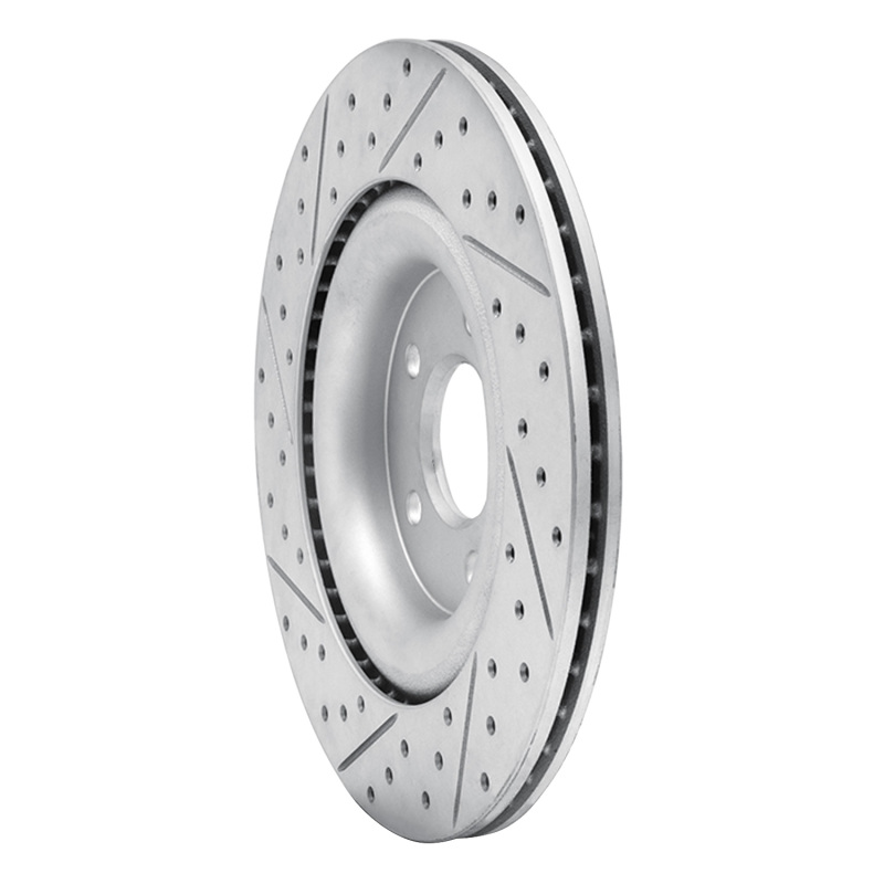 Jaguar F-Type Brake Rotor (1) - Rear Right - DFC - Drilled & Slotted Geoperformance - `14-`21