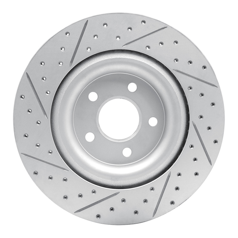 Jaguar F-Type Brake Rotor (1) - Rear Right - DFC - Drilled & Slotted Geoperformance - `14-`21