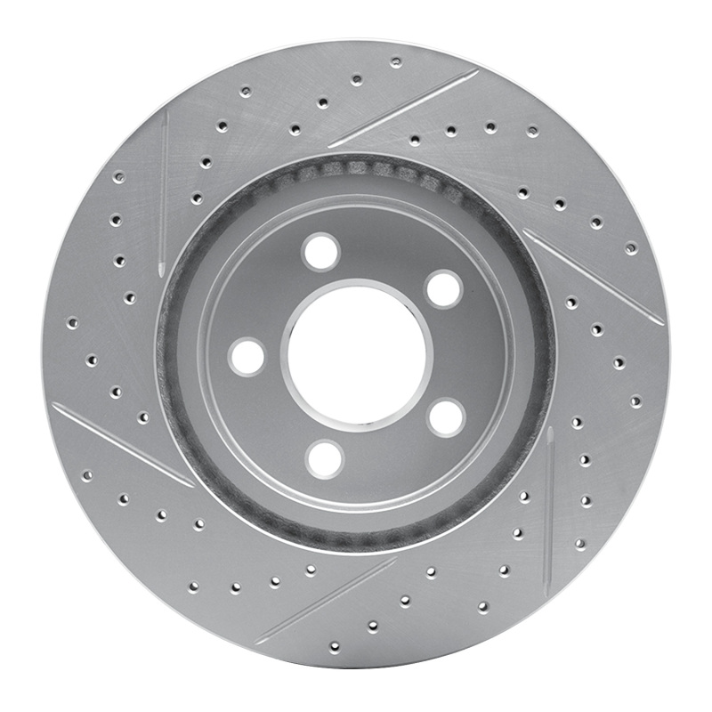 Jaguar S-Type Brake Rotor (1) - Rear Right - DFC - Geoperformance Rotor - Drilled and Slotted - `06-`08