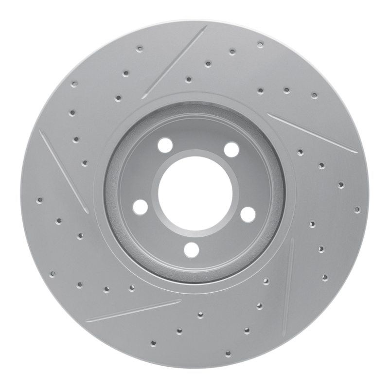 Jaguar Xj8 Brake Rotor (1) - Front Left - DFC - Drilled & Slotted Geoperformance - `03-`05
