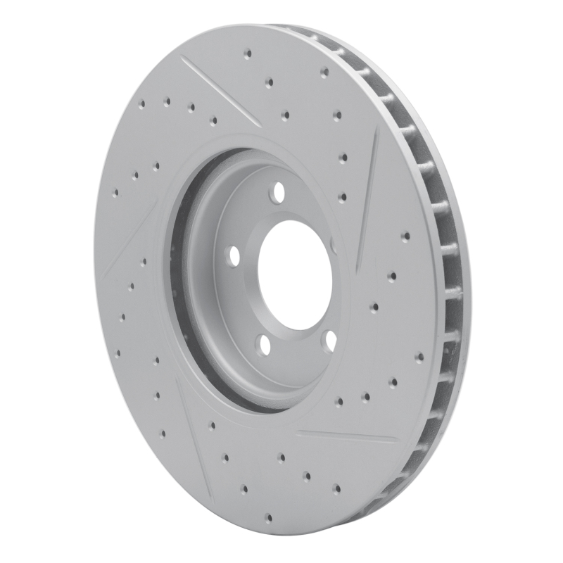 Jaguar S-Type Brake Rotor (1) - Front Right - DFC - Geoperformance Rotor - Drilled and Slotted - `03-`05