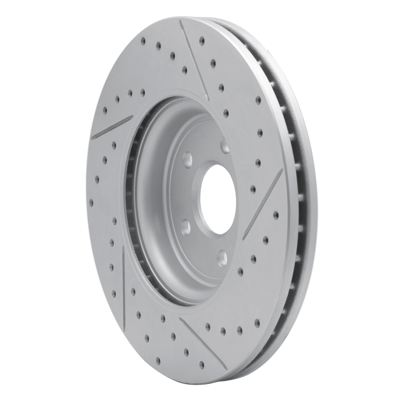 Jaguar XF Brake Rotor (1) - Front Left - DFC - Drilled & Slotted Geoperformance - `17-`20