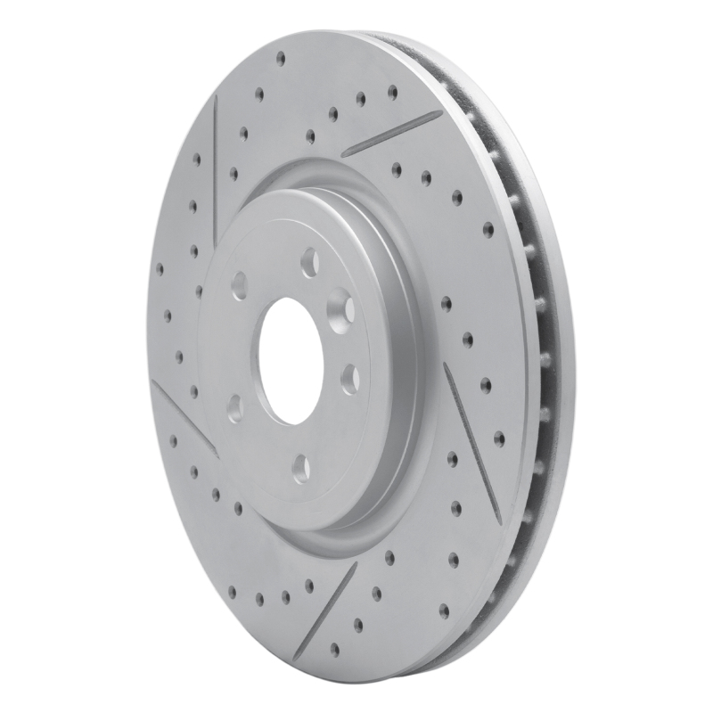 Jaguar XF Brake Rotor (1) - Front Left - DFC - Drilled & Slotted Geoperformance - `17-`20