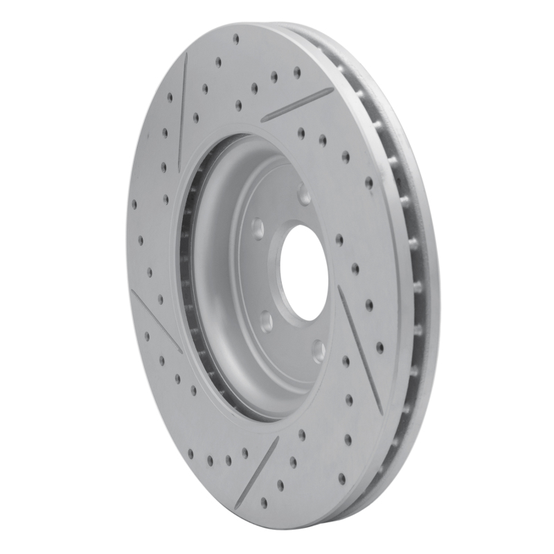 Jaguar Xf Brake Rotor (1) - Front Right - DFC - Drilled & Slotted Geoperformance - `17-`20