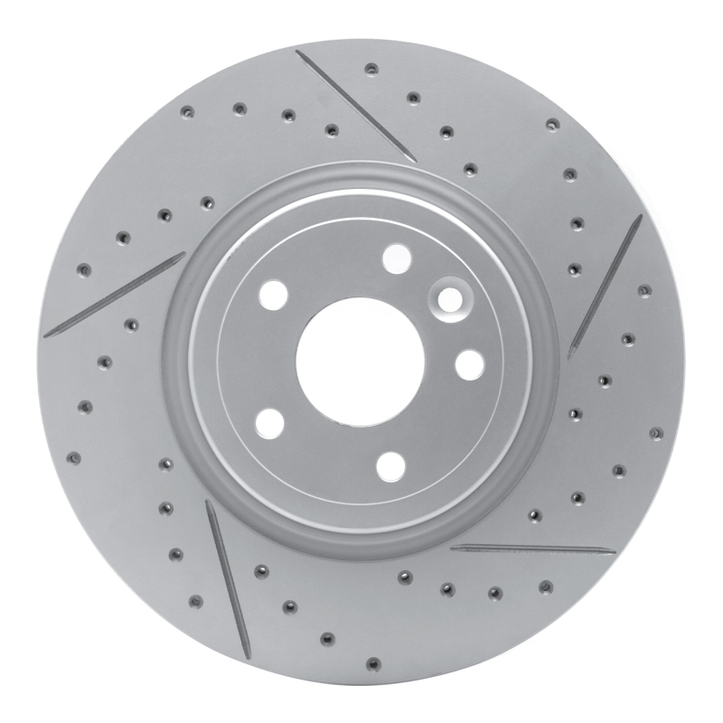 Jaguar Xf Brake Rotor (1) - Front Right - DFC - Drilled & Slotted Geoperformance - `17-`20