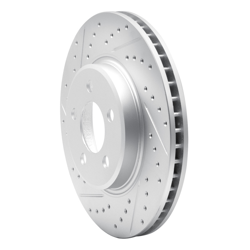 Jaguar Xf Brake Rotor (1) - Front Left - DFC - Geoperformance Rotor - Drilled and Slotted - `16-`24