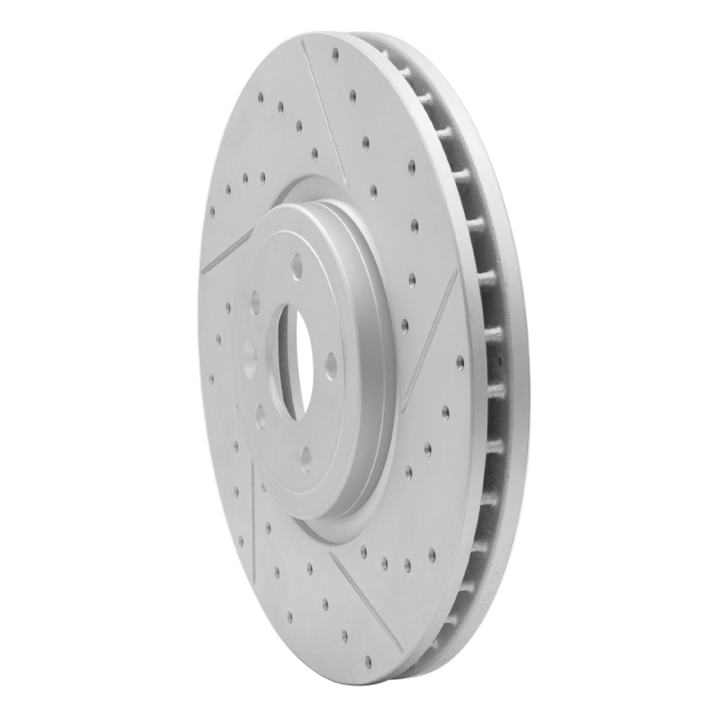 Jaguar Xf Brake Rotor (1) - Front Right - DFC - Drilled & Slotted Geoperformance - `16-`24