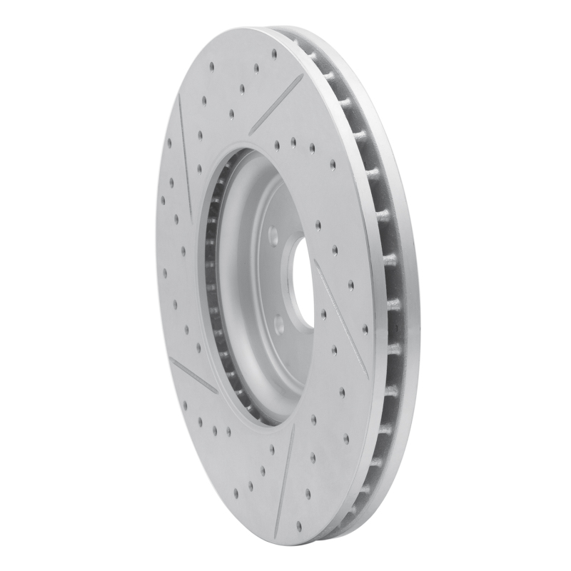 Jaguar Xf Brake Rotor (1) - Front Right - DFC - Drilled & Slotted Geoperformance - `16-`24