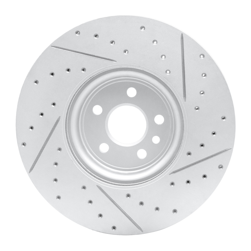 Jaguar I-Pace Brake Rotor (1) - Front Left - DFC - Drilled & Slotted Geoperformance - `17-`20