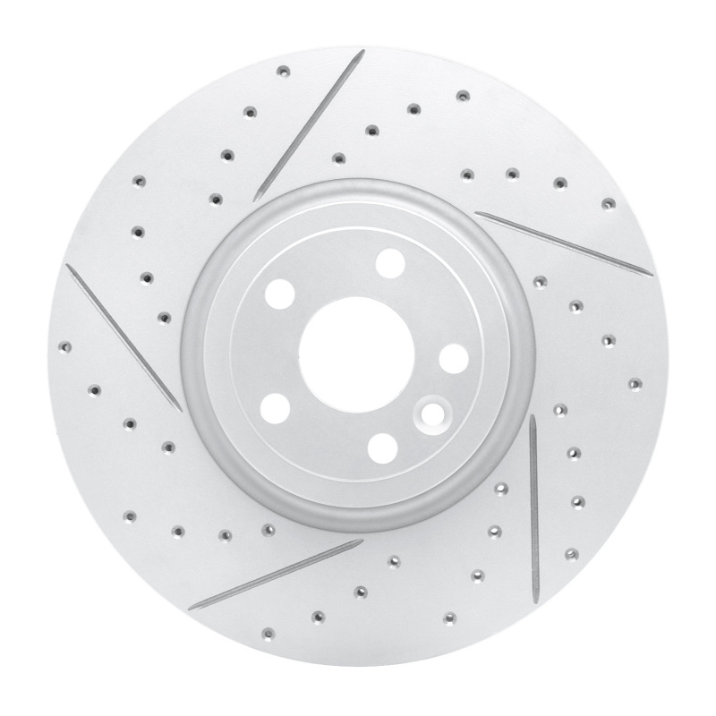 Jaguar I-Pace Brake Rotor (1) - Front Left - DFC - Drilled & Slotted Geoperformance - `17-`20