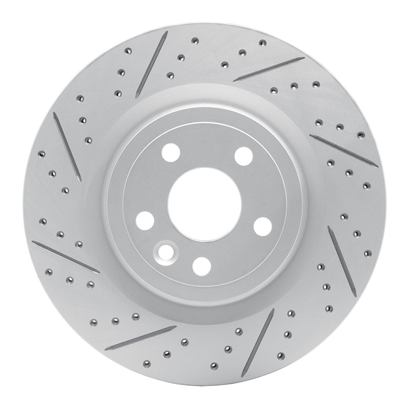 Jaguar XE Brake Rotor (1) - Rear Left - DFC - Drilled & Slotted Geoperformance - `17-`20