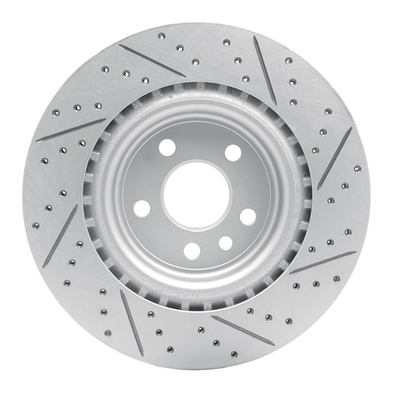 Jaguar XE Brake Rotor (1) - Rear Left - DFC - Drilled & Slotted Geoperformance - `17-`20