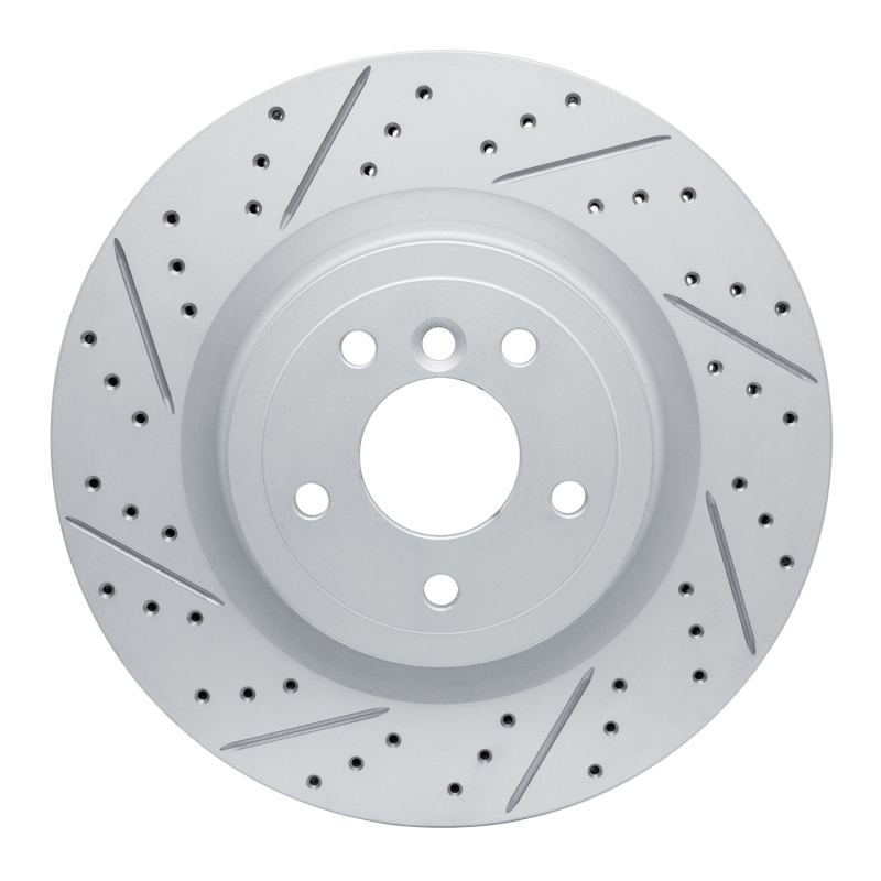Jaguar Xe Brake Rotor (1) - Rear Left - DFC - Drilled & Slotted Geoperformance - `16-`24