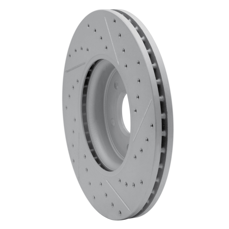 Jaguar Xe Brake Rotor (1) - Front Left - DFC - Drilled & Slotted Geoperformance - `17-`19