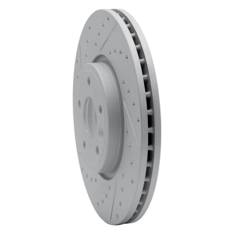 Jaguar Xe Brake Rotor (1) - Front Left - DFC - Drilled & Slotted Geoperformance - `17-`19