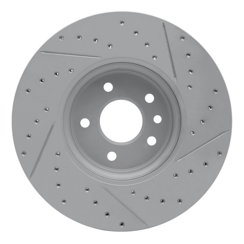 Jaguar Xe Brake Rotor (1) - Front Left - DFC - Drilled & Slotted Geoperformance - `17-`19