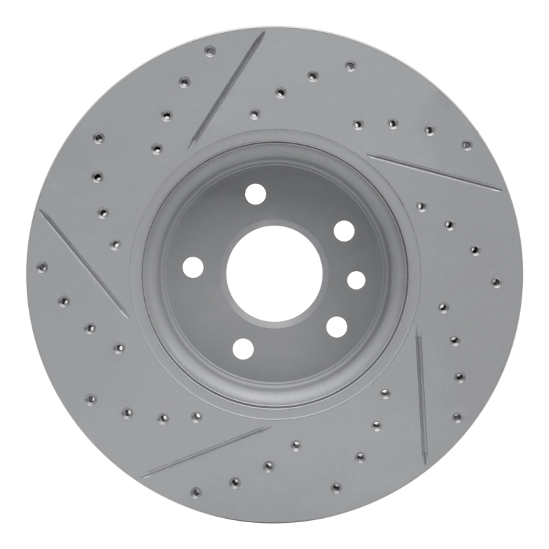 Jaguar Xe Brake Rotor (1) - Front Right - DFC - Drilled & Slotted Geoperformance - `17-`19