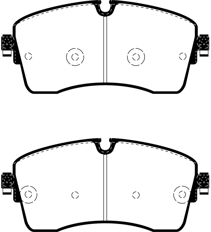 Jaguar E-Pace Brake Pads - Front - EBC - Greenstuff 6000 Series - `18-`27