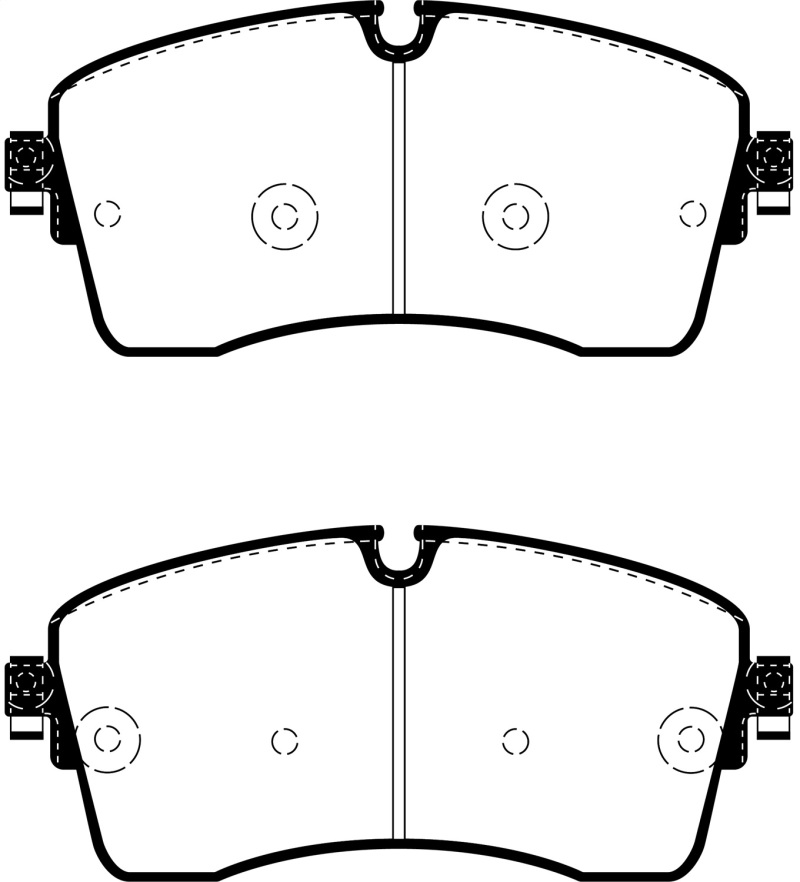 Jaguar E-Pace Brake Pads - Front - EBC - Greenstuff 6000 Series - `18-`27