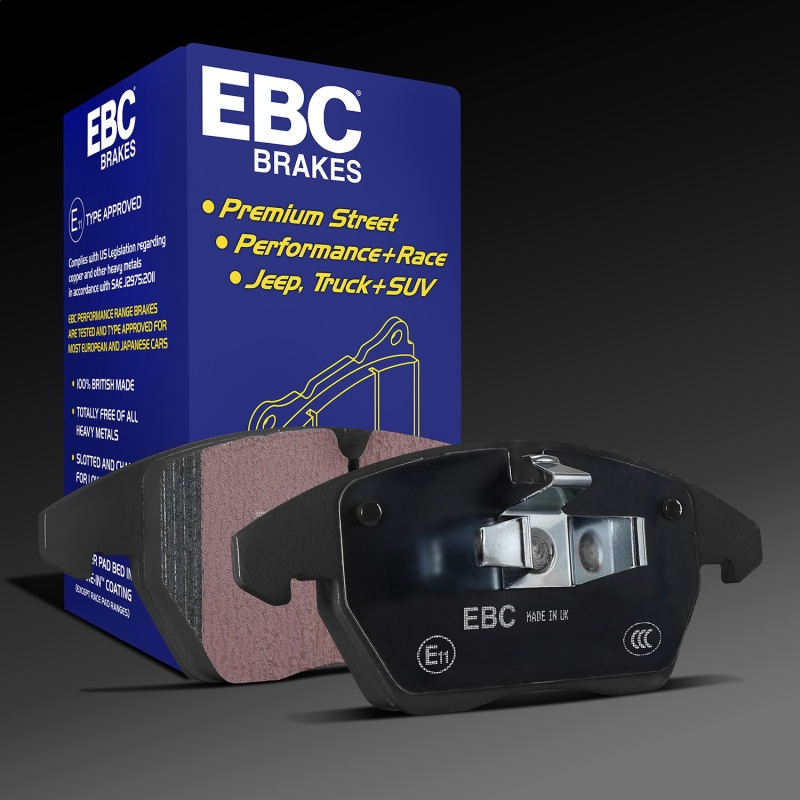 Jaguar XE-Type Brake Pads - Front - EBC - Ultimax2 - Black - `16-`27
