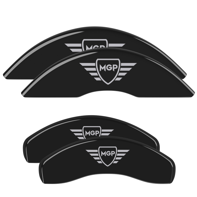 Jaguar S-Type Caliper Covers - Front + Rear - MGP - Engraved - Black - `00-`05