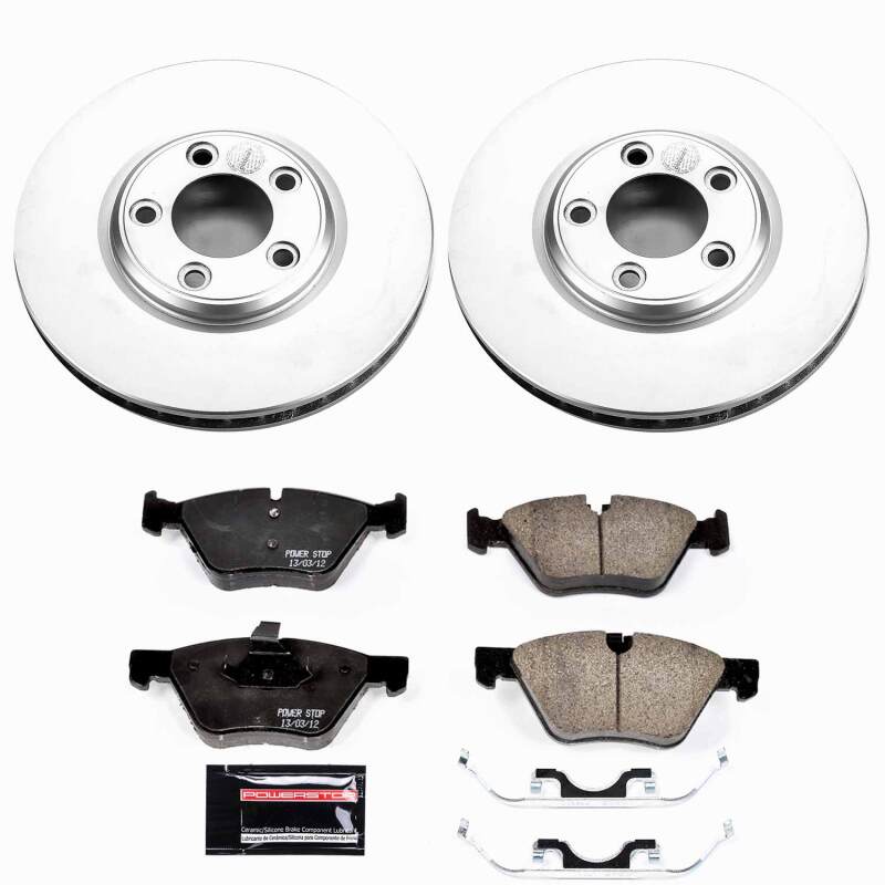 Jaguar S-Type Brake Kit - Front - PowerStop - Z23 Coated - 2005