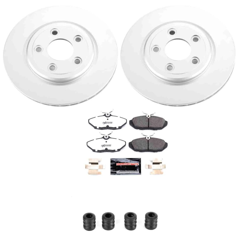 Jaguar S-Type Brake Kit - Rear - PowerStop - Z26 Coated - `00-`02