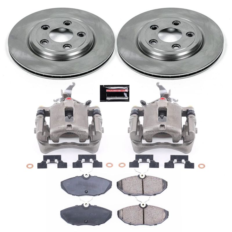 Jaguar Vanden Plas Brake Kit - Rear - PowerStop - Autospecialty Stock Replacement with Evolution Ceramic Pads and Non-Coated Replacement Calipers - 2005