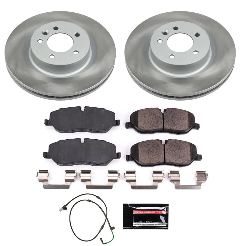 Jaguar S-Type Brake Kit - Front + Rear - PowerStop - Autospecialty Rotors + Z17 Evolution Plus Ceramic Pads - `03-`04