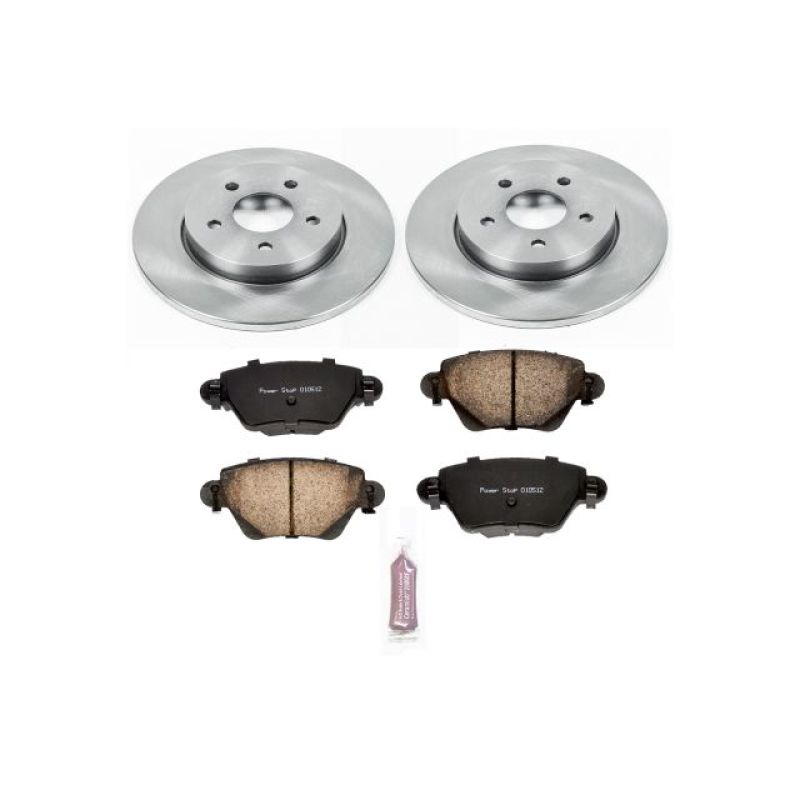Jaguar X-Type Brake Kit - Rear - PowerStop - Z17 Evolution Plus Ceramic Pads + Autospecialty Rotors - `02-`05