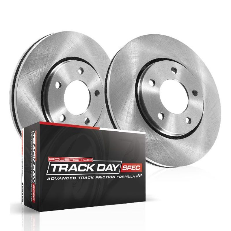 Jaguar XF Brake Kit - Rear - PowerStop - Track Day SPEC Pads + Autospecialty Rotors - `10-`15