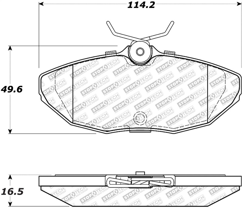 Jaguar S-Type Brake Pads - Rear - Stoptech - Street Select - `00-`02