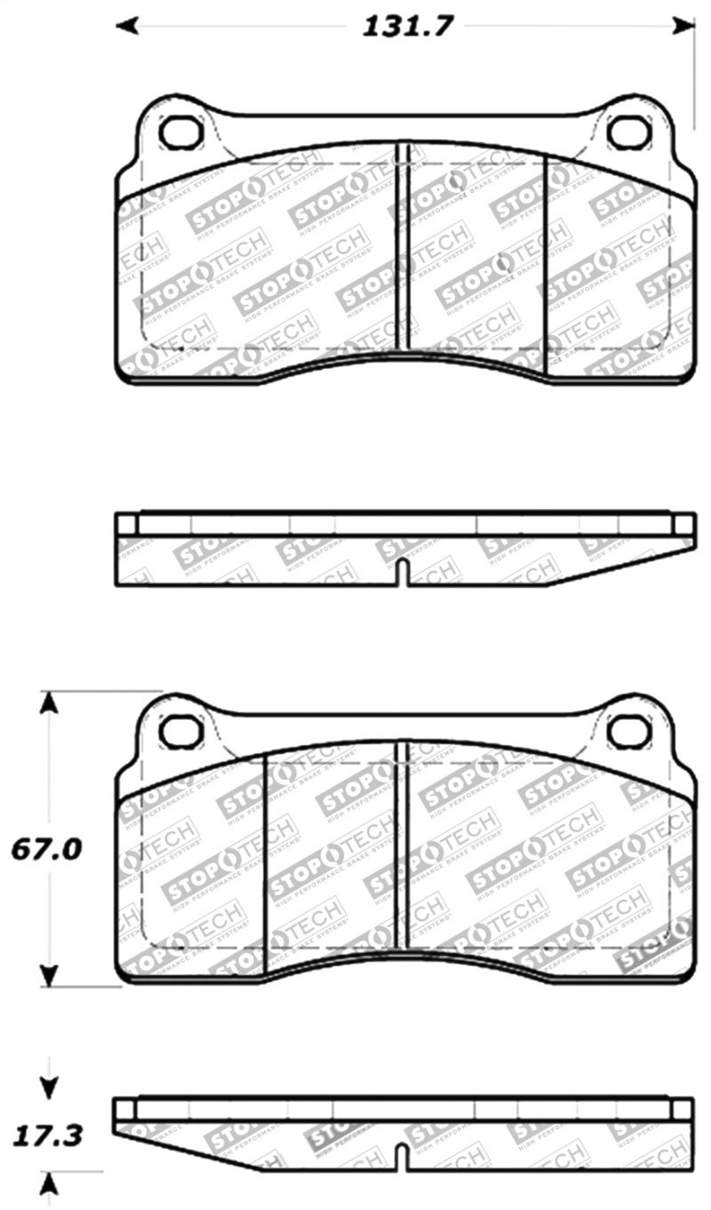 Jaguar XJR Brake Pads - Front + Rear - Stoptech - Sport - `02-`03