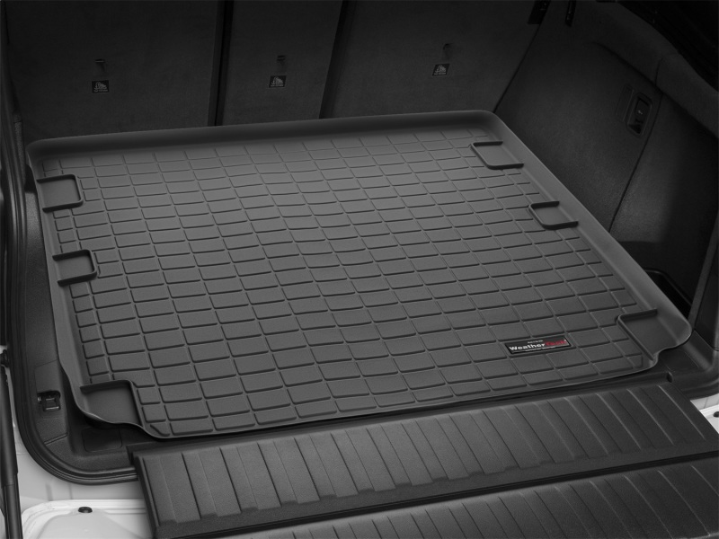 Jaguar XF Cargo Liner - Behind 2nd Row Seating - WeatherTech - Textured Finish, Raised Lip, TPO Material - Black - `18-`27