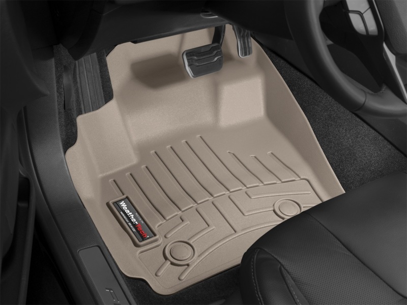 Jaguar XJ Floor Mats - Front - WeatherTech - DigitalFit - Tan - `11-`27