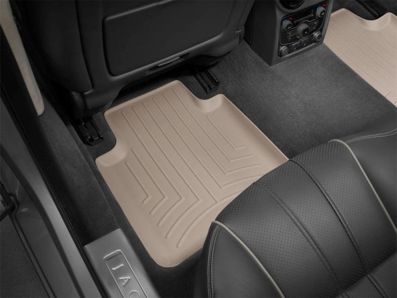 Jaguar XJ FloorLiner - Rear - WeatherTech - DigitalFit - Black - `10-`27