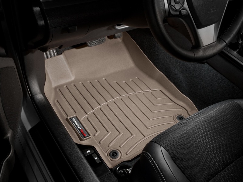 Jaguar F-Type FloorLiner - Front - WeatherTech - DigitalFit - Tan - `14-`27