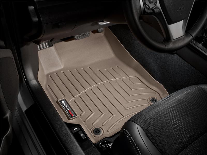 Jaguar F-Type FloorLiner - Front - WeatherTech - DigitalFit - Tan - `14-`27