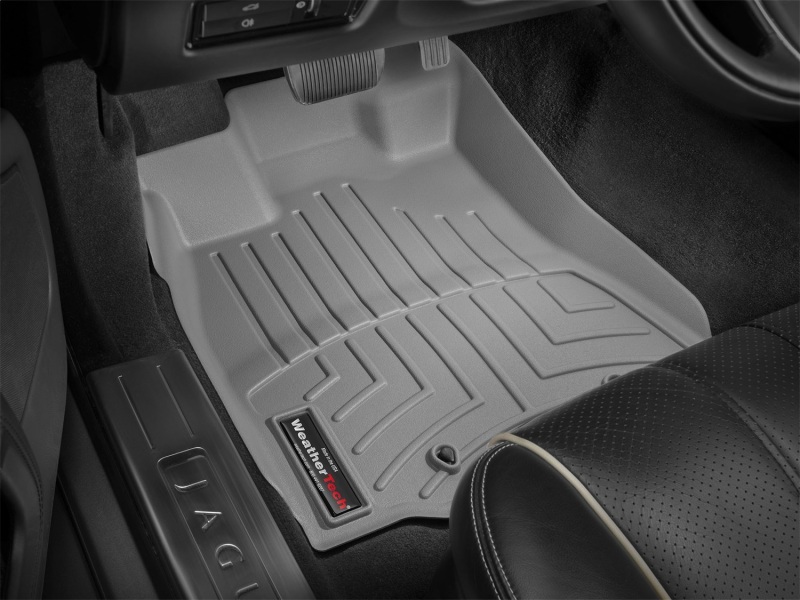 Jaguar XJ Floor Mats - Front - WeatherTech - FloorLiner DigitalFit - Grey - `11-`27