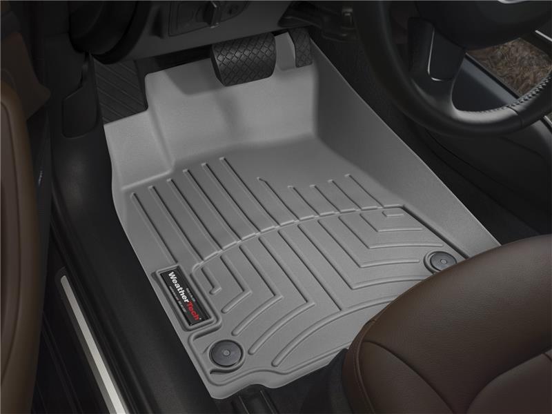 Jaguar XJ Floor Mats - Front - WeatherTech - FloorLiner DigitalFit - Grey - `11-`27