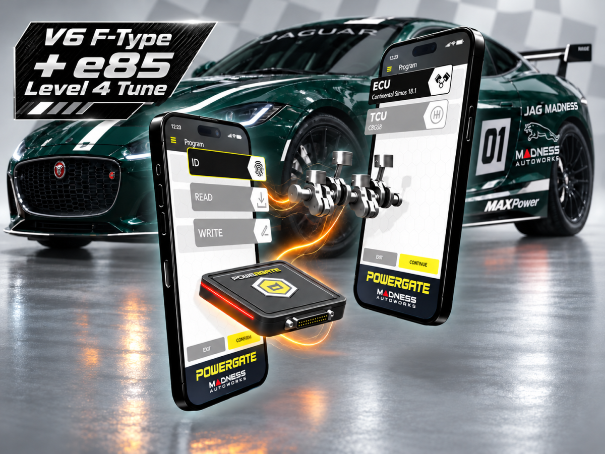 Jaguar F-TYPE Powergate 4 Tuning Package - MAXPower Performance Flash - 3.0L - Level 4 - w/ e85 option included