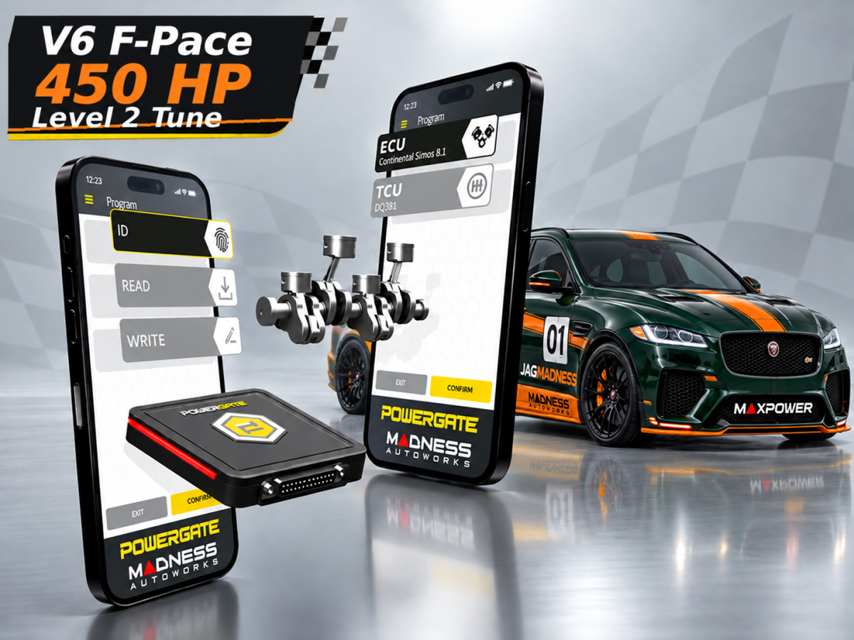Jaguar F-PACE Powergate 4 Tuning Package - MAXPower Performance Flash - 3.0L - Level 2