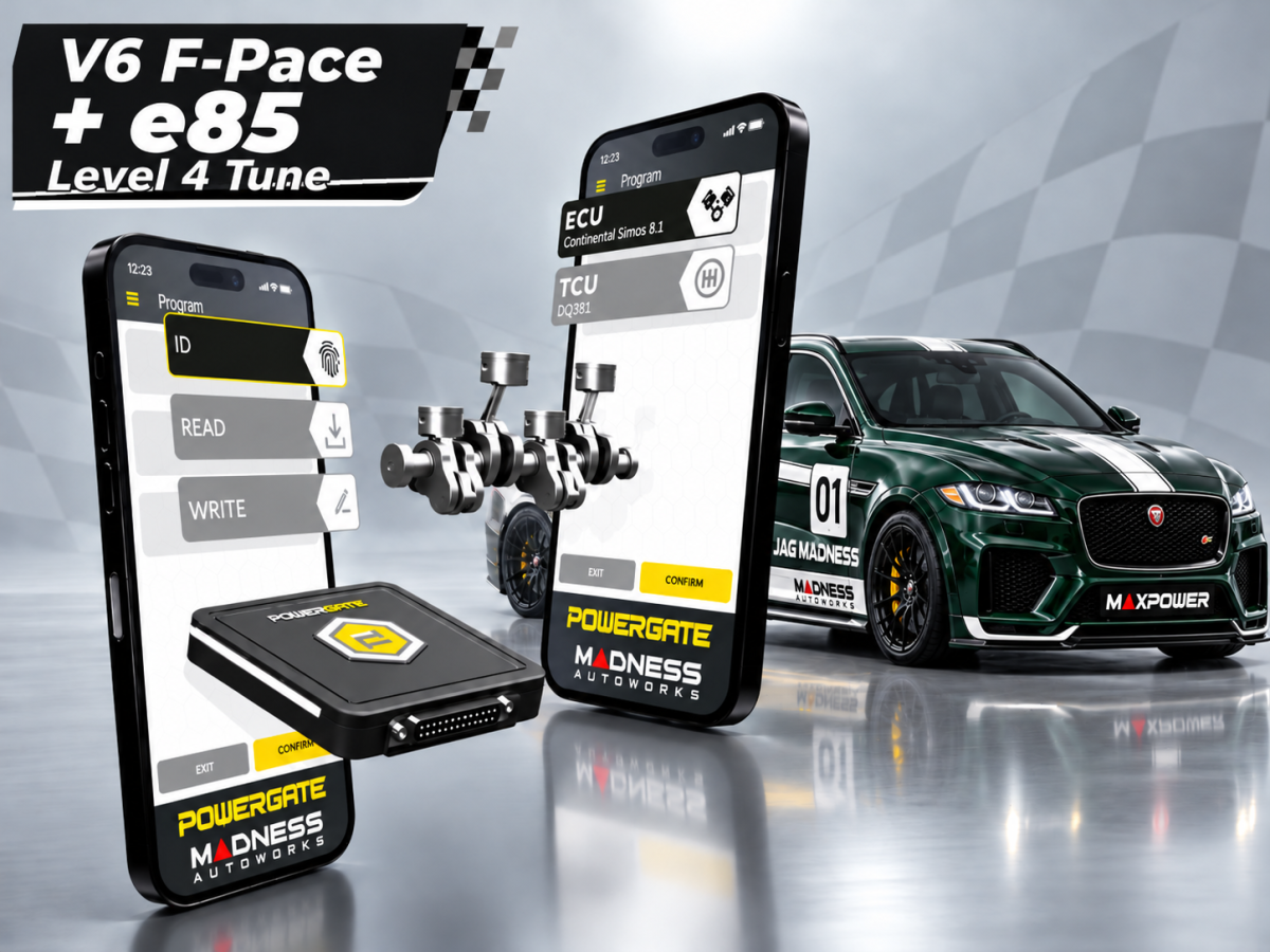 Jaguar F-PACE Powergate 4 Tuning Package - MAXPower Performance Flash - 3.0L - Level 4 - w/ e85 option included