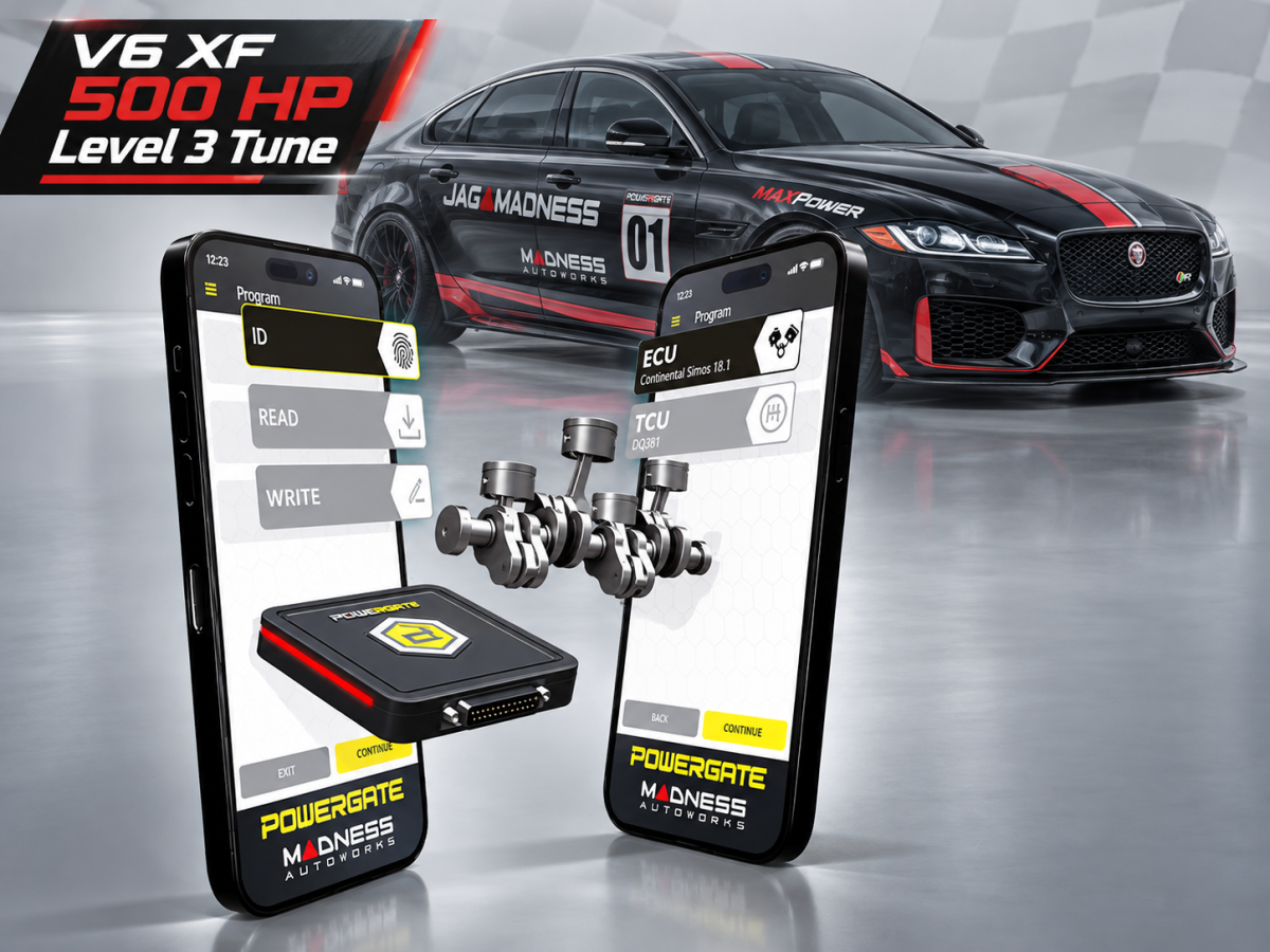 Jaguar XF Powergate 4 Tuning Package - MAXPower Performance Flash - 3.0L - Level 3