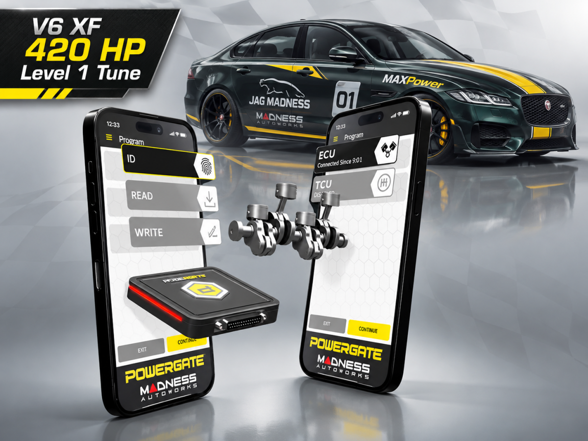 Jaguar XF Powergate 4 Tuning Package - MAXPower Performance Flash - 3.0L - Level 1