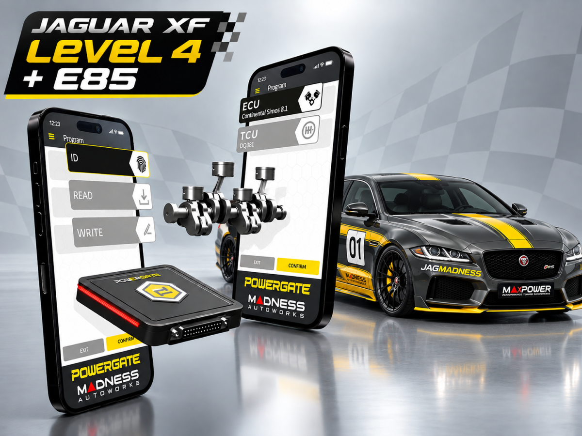 Jaguar XF Powergate 4 Tuning Package - MAXPower Performance Flash - 3.0L - Level 4 - w/ e85 option included