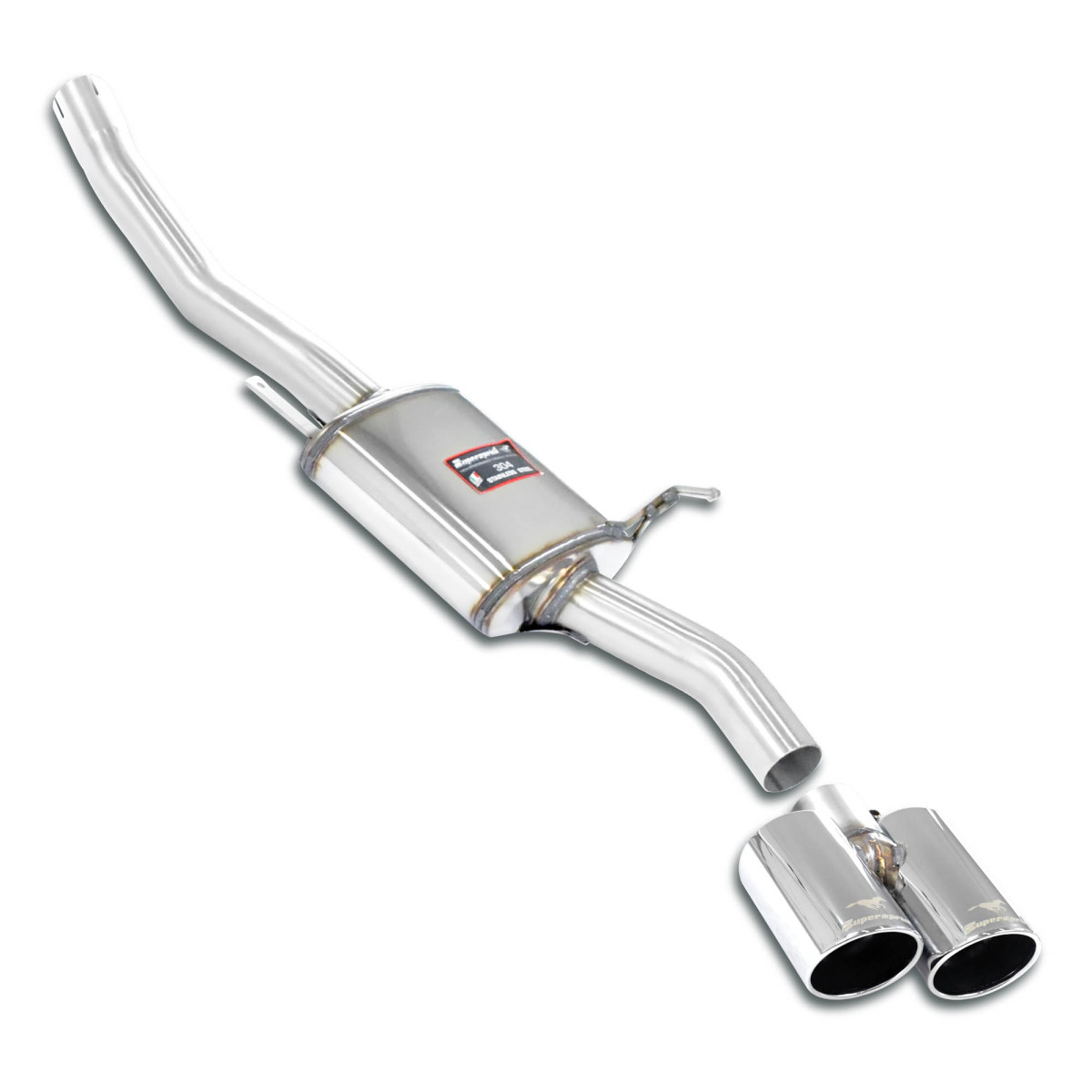 Jaguar XKR Performance Exhaust - Supersprint - Rear Section - Right Side - 4.2i V8