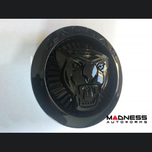 Jaguar Custom Emblem - Growler - Gloss Black Finish - 70mm