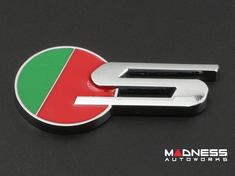 Jaguar Custom Emblem - S Sport - Chrome Finish - Green/Red